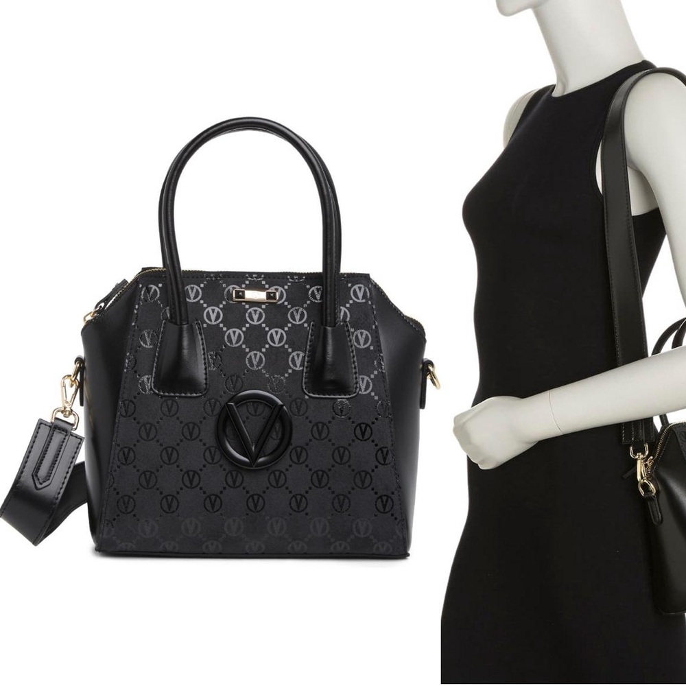 Mario Valentino Mimi Monogram Leather Tote